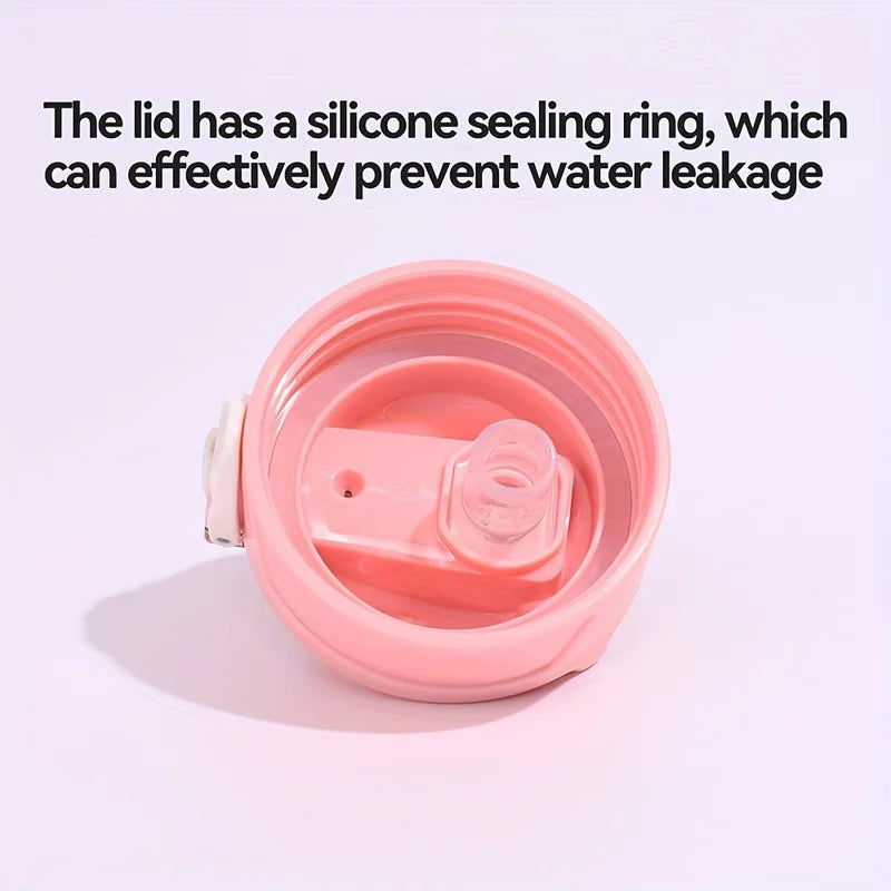 Ultimate Sports Water Bottle with Time-Tracking Straw – Leak-Proof & Easy-Carry Design for Outdoor Adventures
