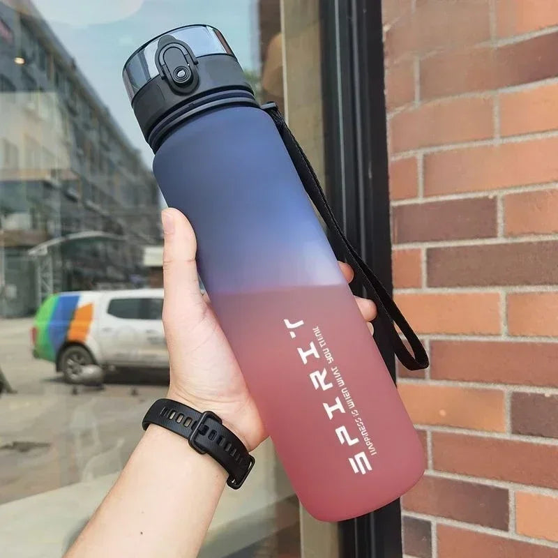 Vibrant Leak-Proof Sports Water Bottle - 500ml, 650ml, and 1000ml Options for Outdoor Adventures and Gym Workouts