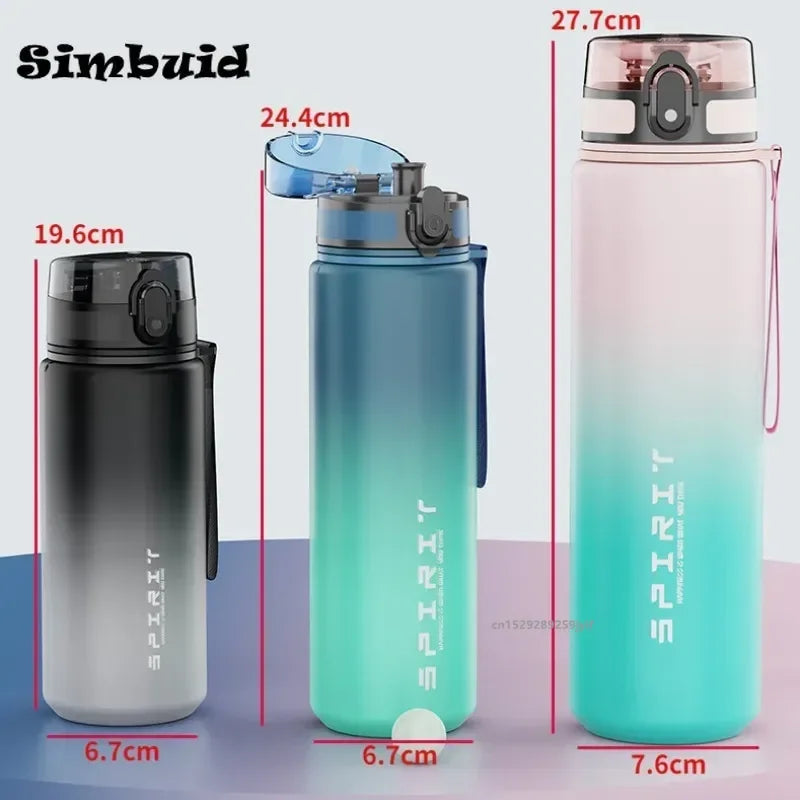 Vibrant Leak-Proof Sports Water Bottle - 500ml, 650ml, and 1000ml Options for Outdoor Adventures and Gym Workouts