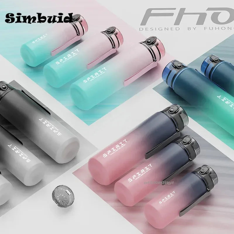 Vibrant Leak-Proof Sports Water Bottle - 500ml, 650ml, and 1000ml Options for Outdoor Adventures and Gym Workouts