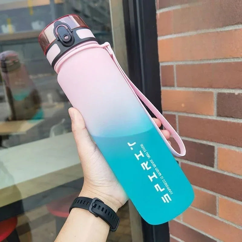 Vibrant Leak-Proof Sports Water Bottle - 500ml, 650ml, and 1000ml Options for Outdoor Adventures and Gym Workouts