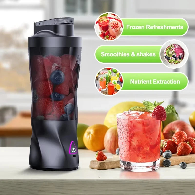 Ultimate Electric Portable Juicer: 700ML Multifunctional USB Rechargeable Smoothie Blender for Fresh Shakes On-the-Go